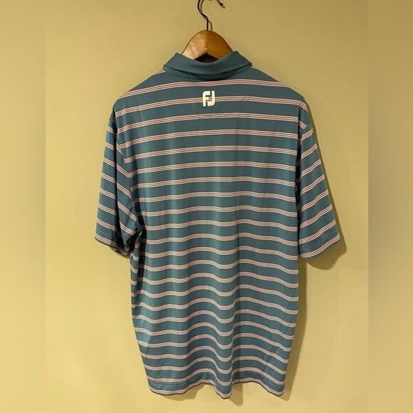 FootJoy Striped Golf Performance Shirt Size L - Picture 5 of 5
